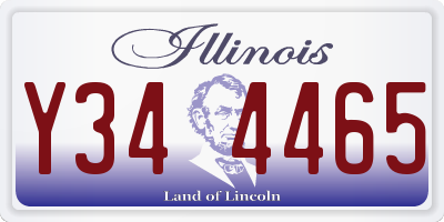 IL license plate Y344465