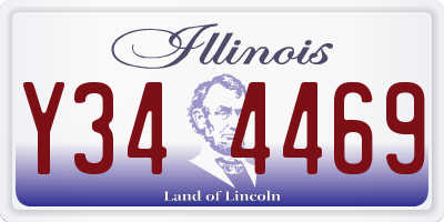 IL license plate Y344469