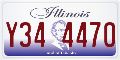 IL license plate Y344470