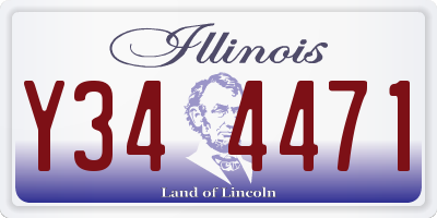 IL license plate Y344471
