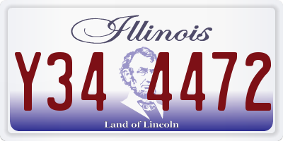 IL license plate Y344472