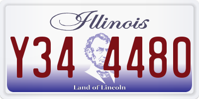 IL license plate Y344480