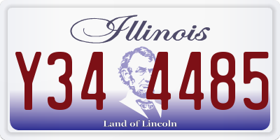 IL license plate Y344485