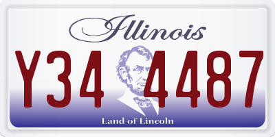 IL license plate Y344487