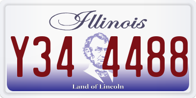 IL license plate Y344488