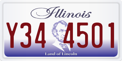 IL license plate Y344501