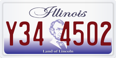 IL license plate Y344502