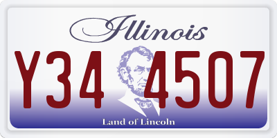 IL license plate Y344507