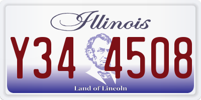 IL license plate Y344508