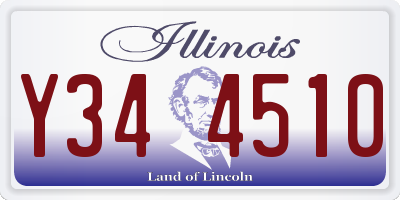 IL license plate Y344510