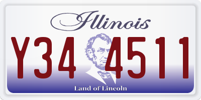 IL license plate Y344511
