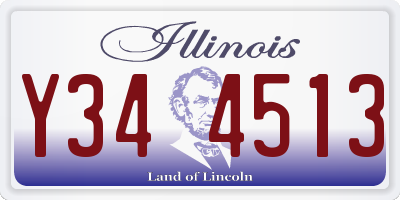IL license plate Y344513