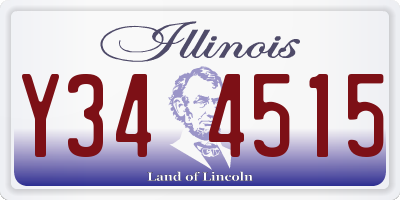 IL license plate Y344515