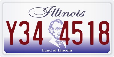 IL license plate Y344518