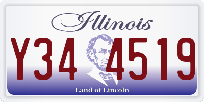 IL license plate Y344519