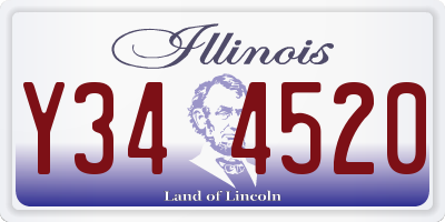 IL license plate Y344520