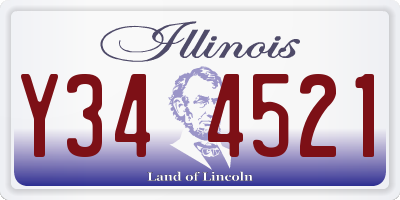 IL license plate Y344521
