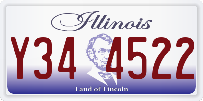IL license plate Y344522