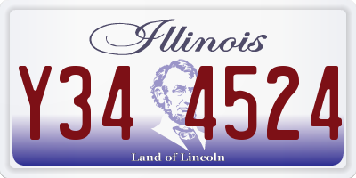 IL license plate Y344524