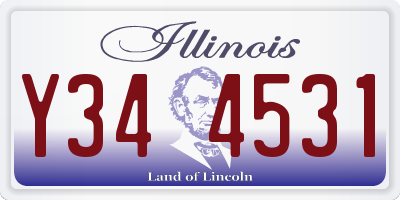 IL license plate Y344531