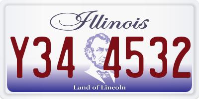 IL license plate Y344532