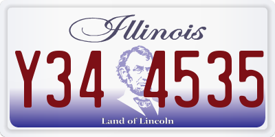 IL license plate Y344535