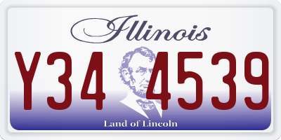 IL license plate Y344539