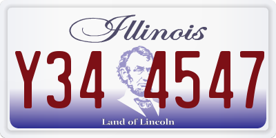 IL license plate Y344547