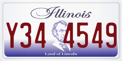 IL license plate Y344549