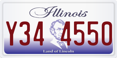 IL license plate Y344550