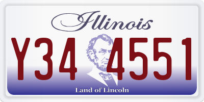 IL license plate Y344551