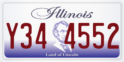IL license plate Y344552