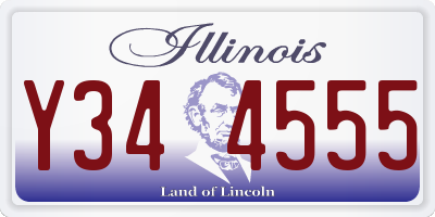 IL license plate Y344555