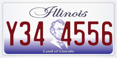 IL license plate Y344556