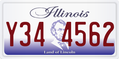 IL license plate Y344562