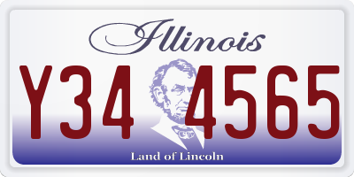 IL license plate Y344565