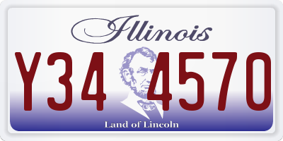 IL license plate Y344570