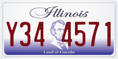 IL license plate Y344571