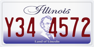 IL license plate Y344572