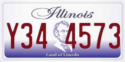 IL license plate Y344573