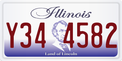 IL license plate Y344582