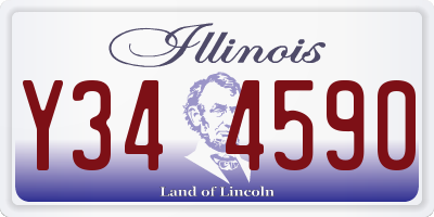 IL license plate Y344590