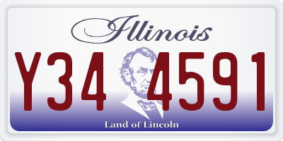IL license plate Y344591