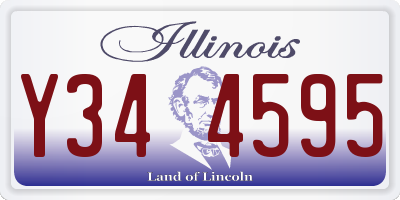 IL license plate Y344595