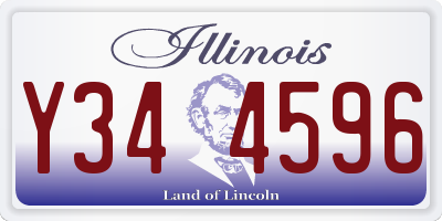 IL license plate Y344596