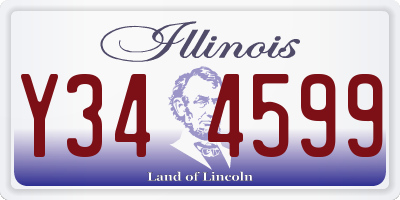 IL license plate Y344599