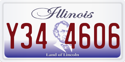 IL license plate Y344606