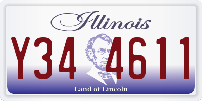 IL license plate Y344611