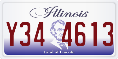 IL license plate Y344613
