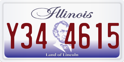 IL license plate Y344615